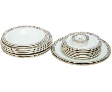 LNER Kesick Ware china assortment consisting of 16 items to include: 6 side plates 6.25in diameter, 1 dinner plate 10in diame