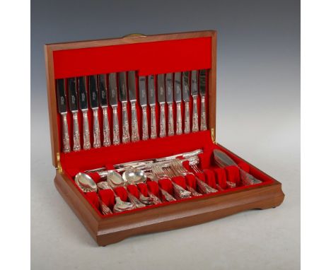 A composite silver part canteen, mainly Sheffield, 1972, makers mark of CB&S, comprising; eight soup spoons (six Sheffield, 1