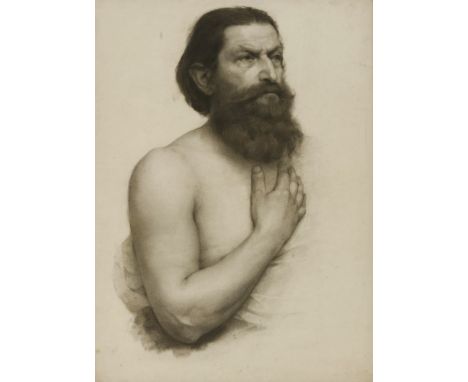 Shirley Charles Slocombe (fl.1887-1904) PORTRAIT OF THE ARTIST Inscribed 'Study of Shirley Slocombe by himself' l.r., pencil 