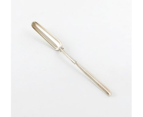 A George IV silver Fiddle, and Thread pattern marrow scoop, by Paul Storr, London 1820, the reverse of the bowl with a crest,