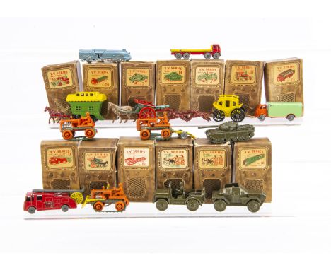 Benbros TV Series, No.1 Hay Cart, No.4 Stage Coach, No.5 Gypsy Caravan, No.9 Fire Engine, No.10 Bulldozer, No.11 Tractor &amp