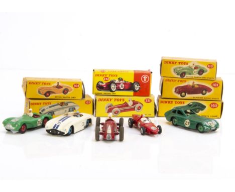 Dinky Toys Competition &amp; Racing Cars, 133 Cunningham C-5R Road Racer, 163 Bristol 450 Sports Coupe, 231 Maserati Racing C