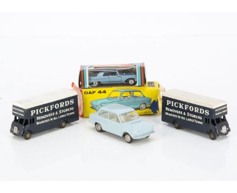 Various Diecast, Lion Car DAF 44 Variomatic, light blue body, white interior, Lone Star Impy No.12 Chrysler Imperial, in orig