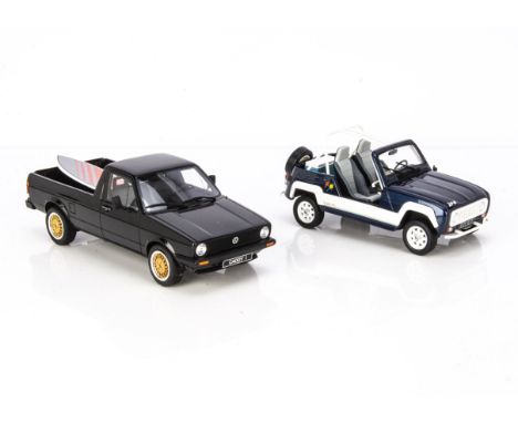 Otto Models 1:18 VW Golf Caddy OT665, Renault 4L JP4 OT212, in original boxes, E, boxes G (2) IMPORTANT ANNOUNCEMENTOne of th