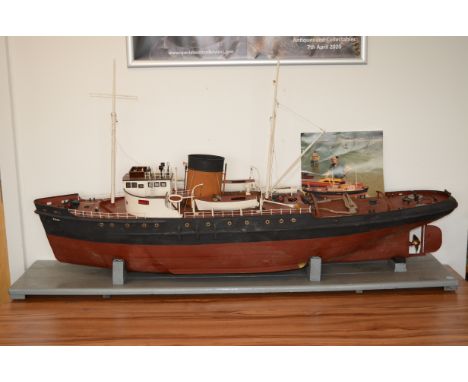 A large working model of sea-going Tug 'Titan' Tynemouth,  built and finished in the late 1980s to a very good standard with 