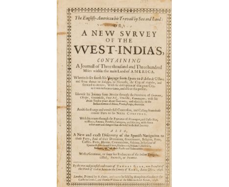 West Indies.- Gage (Thomas) The English-American his Travail by Sea and Land: Or, a New Survey of the West-India's, Containin