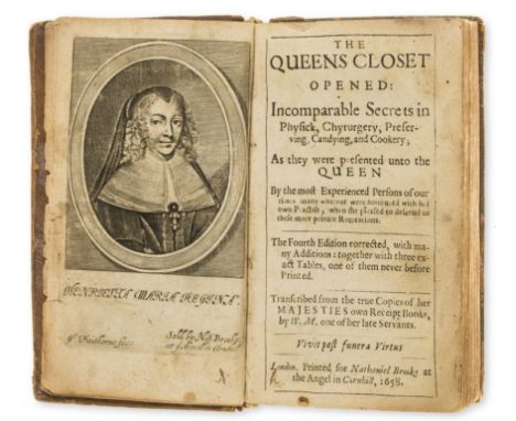 Food and drink.- M. (W.) The Queens Closet Opened: Incomparable Secrets in Physick, Chyrurgery, Preserving, Candying, and Coo