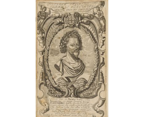 Beaumont (Francis) and John Fletcher. Comedies and Tragedies, first collected edition, second state engraved portrait frontis