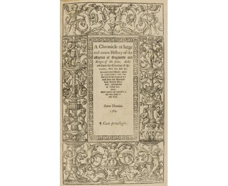 Grafton (Richard) A Chronicle at Large and meere History of the affayres of Englande and Kinges of the same, 2 vol. in 1, bla