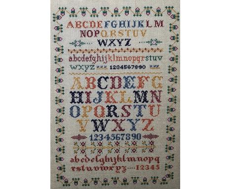 Michael Carlo (20th century)Colour print"Hatfield Forest", limited edition 193/250, a square textile framed mirror with bevel