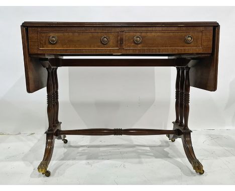 Reproduction mahogany sofa table