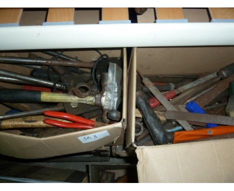 Six various electric power tools including a Bosch planer, sander and detail sander, three cased drills and two boxes of heav