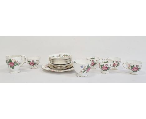 Wedgwood china tea service for six persons, 21 pieces viz:- six cups and saucers and teaplates, bread and butter plate, cream