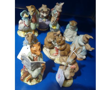 A COLLECTION OF BESWICK BEATRIX POTTERS CERAMIC FIGURES, (10)