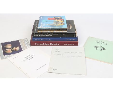Ten publications relating to Yorkshire Pottery including; The Yorkshire Potteries and The Don Pottery 1801-1893 John D. Griff