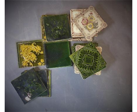 Twenty nine 1970's ceramic tiles 