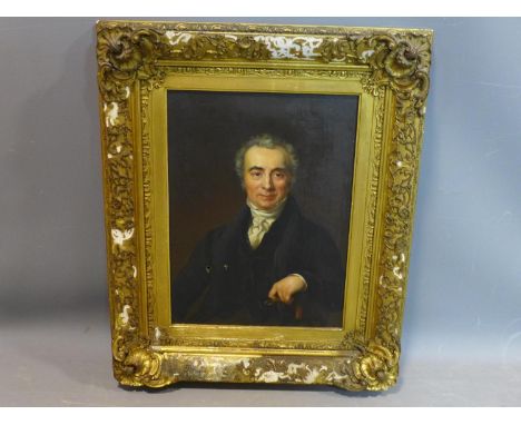 19th century school, attributed as a Portrait of Lord Kensington (Son of Lady Kensington), oil on canvas, in giltwood frame, 