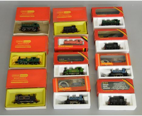 OO Gauge. 8 boxed Hornby Tank Locomotives of various types including an 0-6-0 Pannier Tank in red 'London Transport' livery a