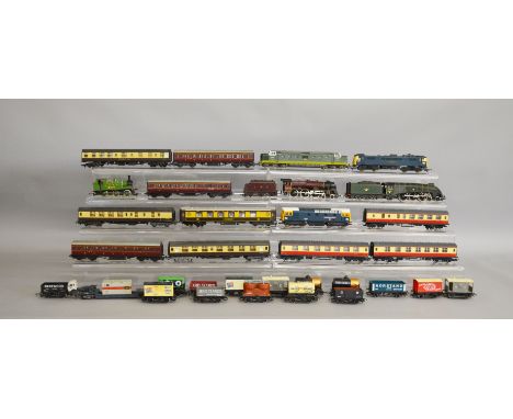 OO Gauge. 6 unboxed Locomotives including Steam, Electric and Diesel examples by Mainline, Hornby and Lima together with a ba