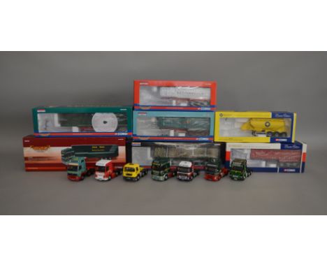 7 Corgi 1:50 scale die-cast truck models, which includes; R &amp; H Scott Timer Haulage, Cooper Buckley LTD&nbsp; etc, all ar