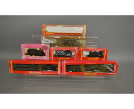 OO Gauge. 7 Hornby Steam Locomotives including R.782 BR 0-4-0T 'Smokey Joe', R.373 BR 2-10-0 'Evening Star' and R.2026 GWR 14