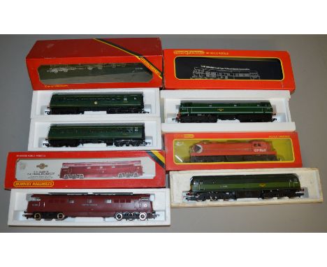 OO Gauge. 3 boxed Hornby Diesel Locomotives including , R.352 BR Class 52 Western, R357 Brush BR A-1-A , an R1553 CP Rail Die
