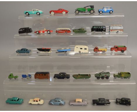 26 unboxed play worn diecast models by Corgi, Lesney and others, with repainting to some, including a Corgi #227&nbsp; Morris