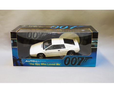 James Bond 007. A boxed Autoart 1:18 scale Lotus Esprit S1, issued in 1999, modelled on the vehicle in the film 'The Spy Who 