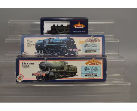 OO Gauge. 3 boxed Bachmann Steam Locomotives including 31-455 Ivatt Tank  '41212' BR lined black l/c,&nbsp; 31-103 BR Class 4