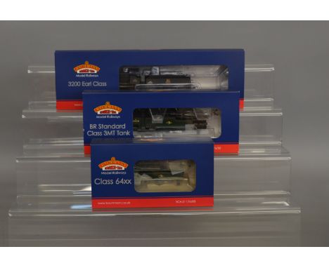 OO Gauge. 3 boxed Bachmann DCC Steam Locomotives including 31-637 Class 64XX Pannier Tank&nbsp; '6412' BR green l/c, 31-976 B