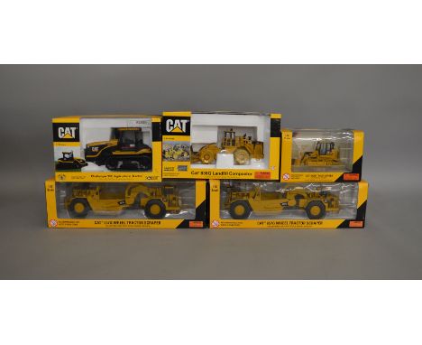 5 Caterpillar die-cast scale boxed models by Norscot, including;Track Loader, Landfill Compactor etc (5).