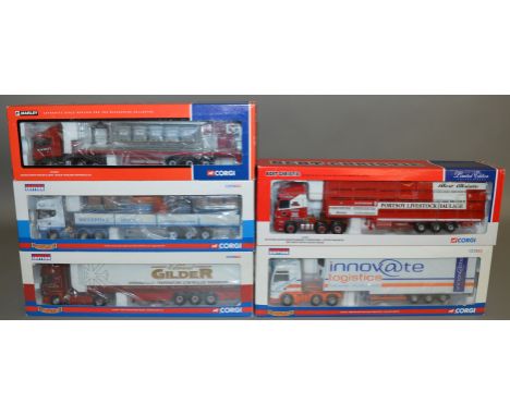 5 Corgi 1:50 scale die-cast truck models, which includes; Baggeridge, Edward Gilder etc which are mostly limited editions and