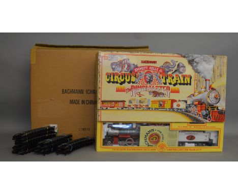 G Gauge. A boxed Bachmann 90020 Circus Train Set 'Emmett Kelly Jr. The Ringmaster' containing Locomotive, Tender, various Cir