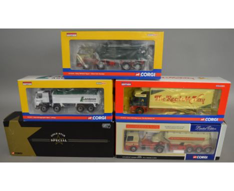 5 Corgi 1:50 scale die-cast truck models, which includes; Gold Star Special W.H. Higgins &amp; Sons etc which are mostly limi