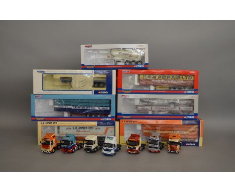7 Corgi 1:50 scale die-cast truck models, which includes; A Howe &amp; Sons LTD, Lawson's Haulage LTD etc, all are limited ed