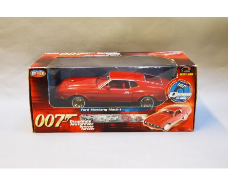 James Bond 007. A boxed Joyride 1:18 scale Ford Mustang Mach 1, issued in 2005, modelled on the vehicle in the film 'Diamonds