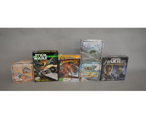 3 Wings of War games along with 3 role playing games; Indiana Jones, Tomb Raider and Star Wars (6).