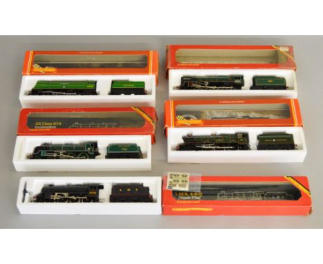 OO Gauge. 5 boxed Hornby Steam Locomotives including R.349 GWR King Class 'King Henry VIII', R.840 LMS 4-6-0 Black Five, R.37