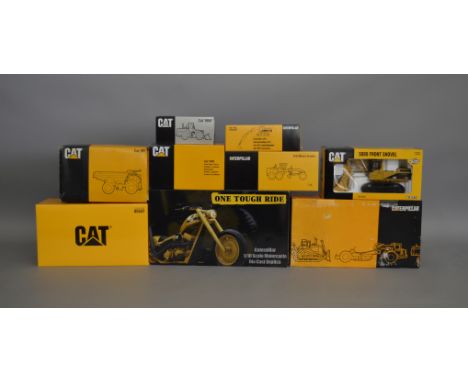 9 Caterpillar die-cast scale boxed models by; NZG, Joal etc (9).