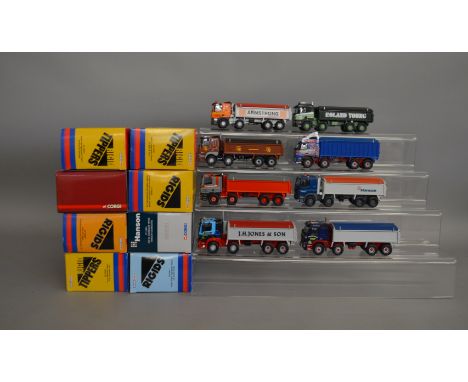 8 Corgi 1:50 scale die-cast truck models, which includes; J C Balls &amp; Sons, J.H. Jones &amp; Son etc, all are limited edi