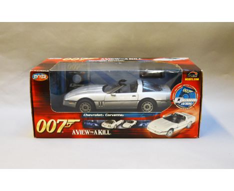 James Bond 007. A boxed Joyride 1:18 scale&nbsp; Corvette, issued in 2005, modelled on the vehicle in the film 'A View To A K