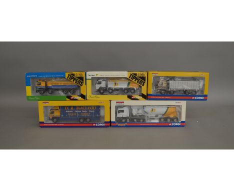 5 Corgi 1:50 scale die-cast truck models, which includes; Tarmac, Malcolm etc which are limited editions and boxed (5)