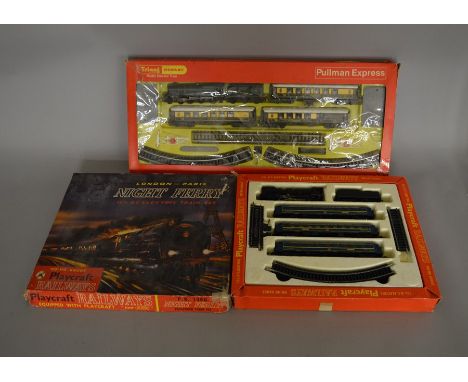 OO Gauge. 2 boxed Train Sets including&nbsp; Playcraft P.R. 1460 'Night Ferry' Train Set containing an SNCF&nbsp; 4-6-2 Locom