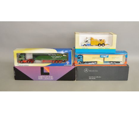 5 boxed 1:50 scale die-cast lorries by; Tekno, Cararama etc (5).