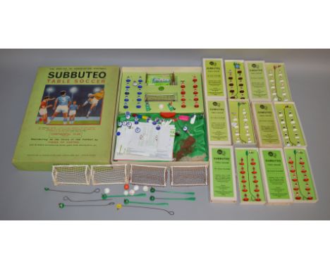A boxed vintage Subbuteo 'Continental' Club edition which appears largely complete and comes with additional contents as pict