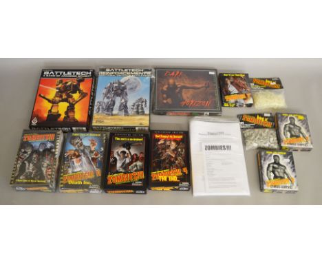 A mixed lot of role playing games, which includes; Dark Horizon, Battletech and Zombies (11).