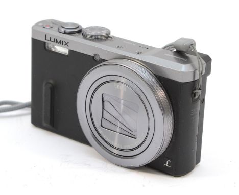 A Panasonic Lumix DMC-TZ60 digital camera with an in-built Leica lens. 