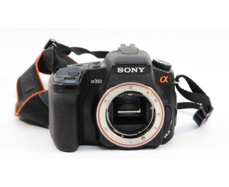 A Sony a350 digital camera, body only.