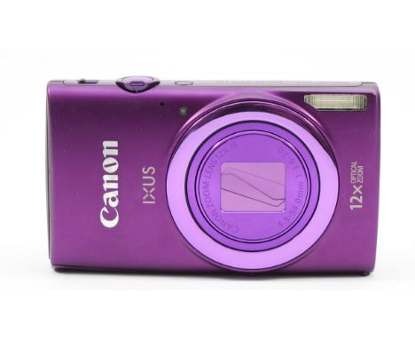 A Canon IXUS 265 HS digital camera, purple.