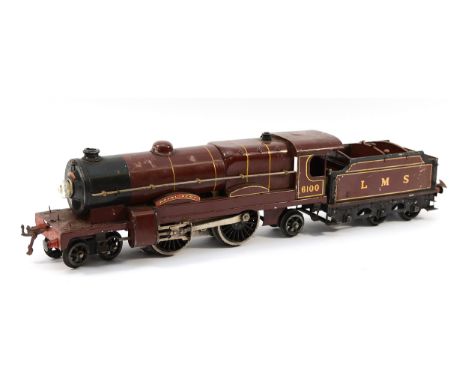 Hornby Railways; An 0 gauge L.M.S  'Royal Scot' locomotive &amp; tender 6100. 